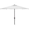 SAFAVIEH Outdoor Collection Kamen Navy 7 x 10 Ft Rectangular Auto Tilt UV Protected Umbrella(White)