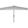 SAFAVIEH Outdoor Collection Milan Yellow 7 x 10 Ft Rectangular Auto Tilt UV Protected Umbrella(Grey)