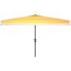 SAFAVIEH Outdoor Collection Milan Yellow 7 x 10 Ft Rectangular Auto Tilt UV Protected Umbrella(Yellow)