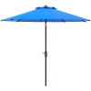 SAFAVIEH Outdoor Collection Ortega Auto Tilt Crank Umbrella(Pacific)