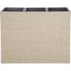 SAFAVIEH Outdoor Collection Rita Natural Woven Rectangular Flower Rack(Beige)