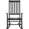 SAFAVIEH Outdoor Living Collection Shasta Rocking Chair(Black)