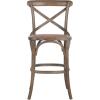 Safavieh American Homes Collection Franklin Counter Stool, Antique White(Weathered/Grey)