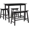 Safavieh American Homes Collection Galway Dark Espresso Oak 4-Piece Pub Set(Espresso)