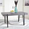 Safavieh Home Alyssa Rustic Industrial Brown and Black Dining Table(Black)