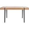 Safavieh Home Alyssa Rustic Industrial Brown and Black Dining Table(Natural / Black)