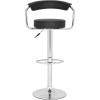 Safavieh Home Collection Angus White Adjustable Swivel Gas Lift 25.2-31.5-inch Bar Stool(Black)