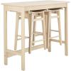 Safavieh Home Collection Colbie White Oak Storage Rack 3-piece Pub Set(White Oak)