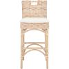Safavieh Home Collection Fremont Natural Barstool(White/White Washed)