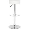 Safavieh Home Collection Jude White Adjustable Swivel Gas Lift 25.6-31.5-inch Bar Stool(White)