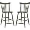 Safavieh Home Collection Providence Spindle Back White Counter 24-inch Stool (Set of 2)(Dusty Green)