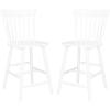 Safavieh Home Collection Providence Spindle Back White Counter 24-inch Stool (Set of 2)(White)