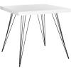 Safavieh Home Collection Wolcott Mid-Century Modern White and Black Accent Table(White / Black)