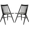 Safavieh Home Collection Wren Grey 19-inch Spindle Dining Chair (Set of 2)(Black)