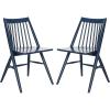 Safavieh Home Collection Wren Grey 19-inch Spindle Dining Chair (Set of 2)(Navy)