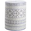 Safavieh Home Parri Blue and White Ceramic 18-inch Indoor/Outdoor Garden Stool Side Table