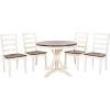 Safavieh Home Shay White and Natural 5-piece Dining Set(White/Natural Acacia)