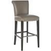 Safavieh Mercer Collection Seth Black Leather 25.9-inch Bar Stool(Clay)