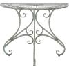 Safavieh Outdoor Collection Annalise Antique White Accent Table(Antique Dark Green)