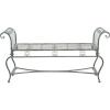 Safavieh Outdoor Collection Brielle Victorian Antique Blue Bench(Antique Dark Green)
