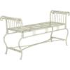 Safavieh Outdoor Collection Brielle Victorian Antique Blue Bench(Antique White)