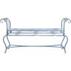 Safavieh Outdoor Collection Brielle Victorian Antique Blue Bench(Mossy Blue)