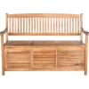Safavieh Outdoor Collection Brisbane Grey Storage Bench(Natural)