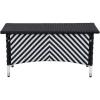 Safavieh Outdoor Collection Figueroa Black and White 4-Piece Patio Set(Black/White Chevron)