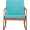 Safavieh Outdoor Collection Vernon Rocking Chair(Natural / Aqua)