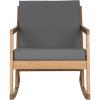 Safavieh Outdoor Collection Vernon Rocking Chair(Natural / Grey)
