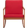 Safavieh Outdoor Collection Vernon Rocking Chair(Natural / Red)