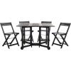 Safavieh Outdoor Living Collection Arvin 5-Piece Dining Set(Black)