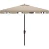 Safavieh Outdoor Zimmerman White 7’6″ Square Market UV Protected Umbrella(Beige/White)