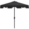 Safavieh Outdoor Zimmerman White 7’6″ Square Market UV Protected Umbrella(Black/White)