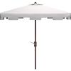 Safavieh Outdoor Zimmerman White 7’6″ Square Market UV Protected Umbrella(White)