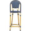Safavieh PAT4038C Outdoor Collection Zaid White Stackable 30-inch Bar Stool(Navy)