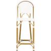 Safavieh PAT4038C Outdoor Collection Zaid White Stackable 30-inch Bar Stool(White)