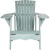 Safavieh PAT6700G Outdoor Collection Mopani Rustic Brown Side Chair(Beach House Blue)