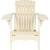 Safavieh PAT6700G Outdoor Collection Mopani Rustic Brown Side Chair(Beige)