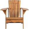 Safavieh PAT6700G Outdoor Collection Mopani Rustic Brown Side Chair(Natural)