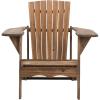 Safavieh PAT6700G Outdoor Collection Mopani Rustic Brown Side Chair(Rustic Brown)