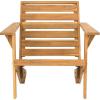 Safavieh PAT6746A Outdoor Collection Lanty Teak Adirondack Side Chair(Natural)