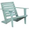 Safavieh PAT6746A Outdoor Collection Lanty Teak Adirondack Side Chair(Oriental Blue)