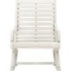 Safavieh PAT7016A Outdoor Collection Sonora Ash Grey Rocking Chair(White)