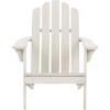 Safavieh PAT7027A Outdoor Collection Topher Teak Adirondack Chair(White)