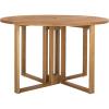 Safavieh PAT7036A Outdoor Collection Wales Round 47.24″ Dining Table, Teak