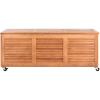Safavieh PAT7038A Outdoor Collection Elina Teak 47.2″ Cushion Deck Box(Natural)
