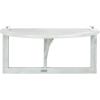 Safavieh PAT7045A Outdoor Collection Owens Natural teak wood Balcony Hanging Half Table(Grey)
