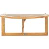 Safavieh PAT7045A Outdoor Collection Owens Natural teak wood Balcony Hanging Half Table(Natural)