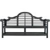 Safavieh Patio Collection Felicity Adirondack Acacia Wood Bench(Dark Slate Gray)
